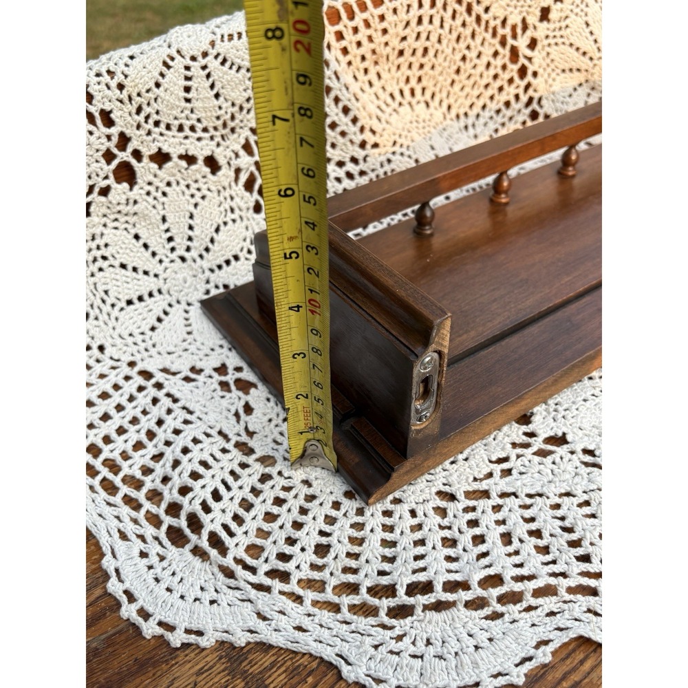 Wall Shelf 20" Spindle Rail Plate Groove Farmhouse Country Cottage Display - Picture 7 of 8